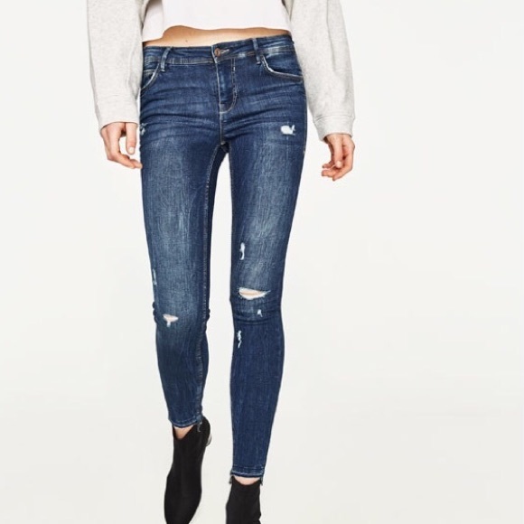 zara jeans low rise